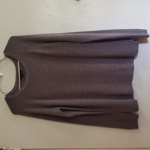 Attention gray sweater with silver